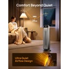 image:imageDREO 25 Inch Electric Space Heater for Indoor Use Large Room Thermostat  115 fts Fast Heating 25dB Quiet Operation 70 Oscillation Remote Control Child Lock Overheating amp TipOver ProtectionSilver