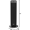 image:imageDREO 25 Inch Electric Space Heater for Indoor Use Large Room Thermostat  115 fts Fast Heating 25dB Quiet Operation 70 Oscillation Remote Control Child Lock Overheating amp TipOver ProtectionSilver