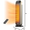 image:imageDREO 25 Inch Electric Space Heater for Indoor Use Large Room Thermostat  115 fts Fast Heating 25dB Quiet Operation 70 Oscillation Remote Control Child Lock Overheating amp TipOver ProtectionGold