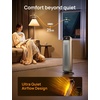 image:imageDREO 25 Inch Electric Space Heater for Indoor Use Large Room Thermostat  115 fts Fast Heating 25dB Quiet Operation 70 Oscillation Remote Control Child Lock Overheating amp TipOver ProtectionGold
