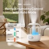 image:imageDREO 3L Humidifiers for Bedroom 30H Runtime 26 dB Quiet Black  Easy to Refill amp Clean Precise Humidity Control Night light 360 Nozzle Cool Mist Air Humidifier for Large Room BabyPearl White