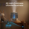 image:imageDREO 3L Humidifiers for Bedroom 30H Runtime 26 dB Quiet Black  Easy to Refill amp Clean Precise Humidity Control Night light 360 Nozzle Cool Mist Air Humidifier for Large Room BabyGrey