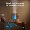 image:imageDREO 3L Humidifiers for Bedroom 30H Runtime 26 dB Quiet Black  Easy to Refill amp Clean Precise Humidity Control Night light 360 Nozzle Cool Mist Air Humidifier for Large Room BabySnow White