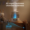 image:imageDREO 3L Humidifiers for Bedroom 30H Runtime 26 dB Quiet Black  Easy to Refill amp Clean Precise Humidity Control Night light 360 Nozzle Cool Mist Air Humidifier for Large Room BabyPearl White