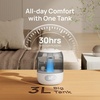image:imageDREO 3L Humidifiers for Bedroom 30H Runtime 26 dB Quiet Black  Easy to Refill amp Clean Precise Humidity Control Night light 360 Nozzle Cool Mist Air Humidifier for Large Room BabyGrey
