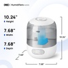 image:imageDREO 3L Humidifiers for Bedroom 30H Runtime 26 dB Quiet Black  Easy to Refill amp Clean Precise Humidity Control Night light 360 Nozzle Cool Mist Air Humidifier for Large Room BabyGrey