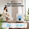 image:imageDREO 6L Smart Humidifiers for Bedroom Large Room 60H Runtime Quiet 28dB  Top Fill Supersized Cool Mist Humidifier for Plants Indoor Home Night Light AppTouchVoice Control BlackWhite
