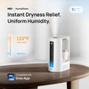 image:imageDREO 6L Smart Humidifiers for Bedroom Warm amp Cool Mist for Large Room  60Hour Quiet Runtime 500MLH Output Smart Humidity Sensor Indicator Light App Control Works with Alexa amp Google SilverGrey