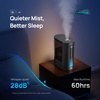 image:imageDREO 6L Smart Humidifiers for Bedroom Warm amp Cool Mist for Large Room  60Hour Quiet Runtime 500MLH Output Smart Humidity Sensor Indicator Light App Control Works with Alexa amp Google SilverBlack