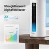 image:imageDREO 6L Smart Humidifiers for Bedroom Warm amp Cool Mist for Large Room  60Hour Quiet Runtime 500MLH Output Smart Humidity Sensor Indicator Light App Control Works with Alexa amp Google SilverBlue