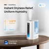 image:imageDREO 6L Smart Humidifiers for Bedroom Warm amp Cool Mist for Large Room  60Hour Quiet Runtime 500MLH Output Smart Humidity Sensor Indicator Light App Control Works with Alexa amp Google SilverBlue