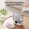 image:imageDREO 6L Top Fill Humidifiers for Bedroom 60H Runtime 28 dB Quiet Supersized Cool Mist Air Humidifiers for Large Room Baby Nursery Plant Indoor Night Light Easy to Clean Precise Humidity ControlGray