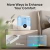 image:imageDREO 6L Top Fill Humidifiers for Bedroom 60H Runtime 28 dB Quiet Supersized Cool Mist Air Humidifiers for Large Room Baby Nursery Plant Indoor Night Light Easy to Clean Precise Humidity ControlBlue
