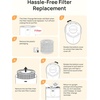 image:imageDREO Genuine HEPA Replacement Filter for Air Purifier 539539S DRHAP009DRHAP009S White 3in1 HEPA amp Activated Carbon Filter for PM25 Smoke Odor Dust amp Pollen1 PackReplacement Filter Only