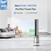 image:imageDREO MC710S Air Purifier Tower Fan 45 2in1 Smart Fan for Bedroom  27 fts Powerful Airflow 120Oscillating 25dB Quiet 24H Timer Bladeless Fans for Home Standing Fan Works with AlexaSilver Blue