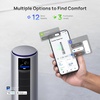 image:imageDREO MC710S Air Purifier Tower Fan 45 2in1 Smart Fan for Bedroom  27 fts Powerful Airflow 120Oscillating 25dB Quiet 24H Timer Bladeless Fans for Home Standing Fan Works with AlexaSilver Blue