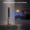 image:imageDREO MC710S Air Purifier Tower Fan 45 2in1 Smart Fan for Bedroom  27 fts Powerful Airflow 120Oscillating 25dB Quiet 24H Timer Bladeless Fans for Home Standing Fan Works with AlexaSilver Blue