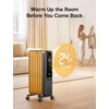 image:imageDREO Oil Filled Radiator Electric Radiant Heaters for indoor use Large Room with Remote Control Child Lock 4 Modes Overheat amp TipOver Protection 24h Timer Digital Thermostat Quiet 1500WBlack