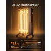 image:imageDREO Oil Filled Radiator Electric Radiant Heaters for indoor use Large Room with Remote Control Child Lock 4 Modes Overheat amp TipOver Protection 24h Timer Digital Thermostat Quiet 1500WSpace Grey