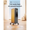 image:imageDREO Oil Filled Radiator Electric Radiant Heaters for indoor use Large Room with Remote Control Child Lock 4 Modes Overheat amp TipOver Protection 24h Timer Digital Thermostat Quiet 1500WSpace Grey