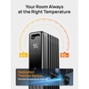 image:imageDREO Oil Filled Radiator Electric Radiant Heaters for indoor use Large Room with Remote Control Child Lock 4 Modes Overheat amp TipOver Protection 24h Timer Digital Thermostat Quiet 1500WSpace Grey