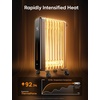 image:imageDREO Radiator Heater 1500W Oil Filled Radiator Heater for Indoor Use  8 Safety Protection Electric Heaters for Large Room Remote Control 4 Modes Digital Thermostat 24H Timer Quiet OperationSpace Gray