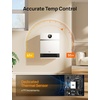 image:imageDREO Smart Electric Wall Heater for Indoor Use Works with AlexaLarge Room  IP24 Wall Mounted Heater 115 fts Heating 28dB Quiet Operation App and Remote Control Digital Thermostat and ECO ModeWhite