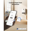 image:imageDREO Smart Electric Wall Heater for Indoor Use Works with AlexaLarge Room  IP24 Wall Mounted Heater 115 fts Heating 28dB Quiet Operation App and Remote Control Digital Thermostat and ECO ModeWhite