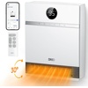 image:imageDREO Smart Electric Wall Heater for Indoor Use Works with AlexaLarge Room  IP24 Wall Mounted Heater 115 fts Heating 28dB Quiet Operation App and Remote Control Digital Thermostat and ECO ModeWhite