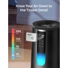 image:imageDREO Smart HEPA Air Purifier for Home AHAM VERIFIDE Air Cleaner for Bedroom Pets Smoke Dust Pollen amp Odors WiFiVoiceAlexa PM25 Monitor Auto Turbo Quiet Sleep Mode DRHAP008S Dreo 338SBlack Standard