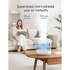 image:imageDREO Smart Humidifiers for Bedroom 4L Cool Mist Humidifier White  Top Fill Quiet Sleep 28 dB 36H Runtime for large room TouchAPPVoice Control Nightlight ideal for Baby Plants NurseryBlue