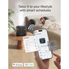 image:imageDREO Smart Humidifiers for Bedroom 4L Cool Mist Humidifier White  Top Fill Quiet Sleep 28 dB 36H Runtime for large room TouchAPPVoice Control Nightlight ideal for Baby Plants Nurseryebony