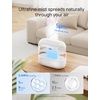image:imageDREO Smart Humidifiers for Bedroom 4L Cool Mist Humidifier White  Top Fill Quiet Sleep 28 dB 36H Runtime for large room TouchAPPVoice Control Nightlight ideal for Baby Plants NurseryWhite