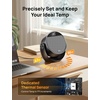image:imageDREO Space Heater 1500W 60 Adjustable Tilt 105fts Portable Electric Heaters for Indoor Use with Thermostat 8 Safety Protections 3 Modes Remote Quiet Desk Heater for Bedroom Office BlackBlack