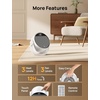 image:imageDREO Space Heater 1500W 60 Adjustable Tilt 105fts Portable Electric Heaters for Indoor Use with Thermostat 8 Safety Protections 3 Modes Remote Quiet Desk Heater for Bedroom Office BlackWhite