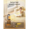 image:imageDREO Space Heater Portable Electric Heaters for Indoor Use with Thermostat and Remote 2024 Upgraded Digital Display 12H Timer 5 Mode 1500W PTC Ceramic Fast Safety Heat for Office Bedroom HomeSilver