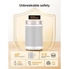 image:imageDREO Space Heater Portable Electric Heaters for Indoor Use with Thermostat and Remote 2024 Upgraded Digital Display 12H Timer 5 Mode 1500W PTC Ceramic Fast Safety Heat for Office Bedroom HomeWhite