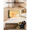image:imageDREO Space Heater for Large Room 23 Inch Electric Heaters for Indoor Use 8 Safe Protection Tower 70 Oscillation PTC Ceramic with Thermostat and Remote Quiet 12H Timer Bedroom OfficeBlack