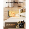 image:imageDREO Space Heater for Large Room 23 Inch Electric Heaters for Indoor Use 8 Safe Protection Tower 70 Oscillation PTC Ceramic with Thermostat and Remote Quiet 12H Timer Bedroom OfficeSilver