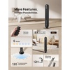 image:imageDREO Tower Fan and Heater Combo 292fts Standing Fans for Bedroom 17 Levels 6 Modes 120 Oscillation 42 Inch 12H Timer 25dB Quiet with Remote for Office Large Room SilverBlack
