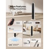 image:imageDREO Tower Fan and Heater Combo 292fts Standing Fans for Bedroom 17 Levels 6 Modes 120 Oscillation 42 Inch 12H Timer 25dB Quiet with Remote for Office Large Room SilverWhite