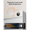 image:imageDreo Smart Wall Heater Electric Space Heater for Bedroom 1500W 120 Vertical Oscillation Adjustable Thermostat Remote Control 24H Timer EasyMount Heater for Indoor Use Works with Alexa WH719SWhite