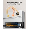 image:imageDreo Smart Wall Heater Electric Space Heater for Bedroom 1500W 120 Vertical Oscillation Adjustable Thermostat Remote Control 24H Timer EasyMount Heater for Indoor Use Works with Alexa WH719SWhite