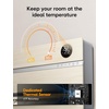 image:imageDreo Smart Wall Heater Electric Space Heater for Bedroom 1500W 120 Vertical Oscillation Adjustable Thermostat Remote Control 24H Timer EasyMount Heater for Indoor Use Works with Alexa WH719SWooden