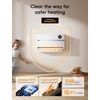 image:imageDreo Smart Wall Heater Electric Space Heater for Bedroom 1500W 120 Vertical Oscillation Adjustable Thermostat Remote Control 24H Timer EasyMount Heater for Indoor Use Works with Alexa WH719SWhite