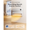 image:imageDreo Smart Wall Heater Electric Space Heater for Bedroom 1500W 120 Vertical Oscillation Adjustable Thermostat Remote Control 24H Timer EasyMount Heater for Indoor Use Works with Alexa WH719SWhite