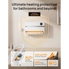 image:imageDreo Smart Wall Heater Electric Space Heater for Bedroom 1500W 120 Vertical Oscillation Adjustable Thermostat Remote Control 24H Timer EasyMount Heater for Indoor Use Works with Alexa WH719SWhite