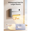 image:imageDreo Smart Wall Heater Electric Space Heater for Bedroom 1500W 120 Vertical Oscillation Adjustable Thermostat Remote Control 24H Timer EasyMount Heater for Indoor Use Works with Alexa WH719SWhite