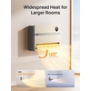 image:imageDreo Smart Wall Heater Electric Space Heater for Bedroom 1500W 120 Vertical Oscillation Adjustable Thermostat Remote Control 24H Timer EasyMount Heater for Indoor Use Works with Alexa WH719SWooden