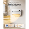 image:imageDreo Smart Wall Heater Electric Space Heater for Bedroom 1500W 120 Vertical Oscillation Adjustable Thermostat Remote Control 24H Timer EasyMount Heater for Indoor Use Works with Alexa WH719SWhite